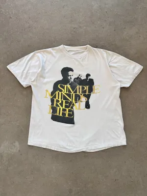 1991 Simple Minds Real Life Manchester Gig T-Shirt - M