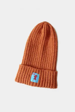 5G Wool Knit Cap - Orange