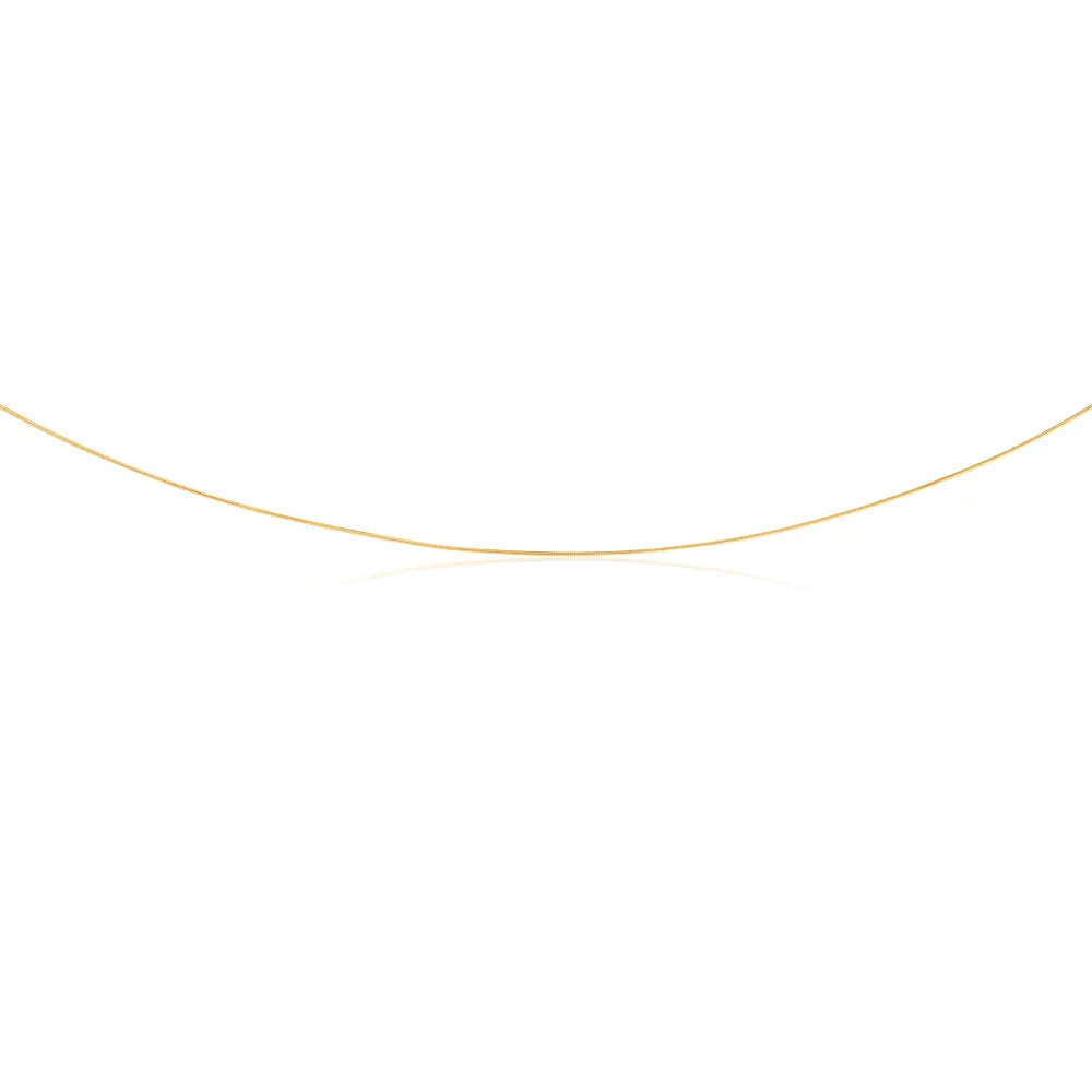 9ct Yellow Gold 45cm Snake Chain