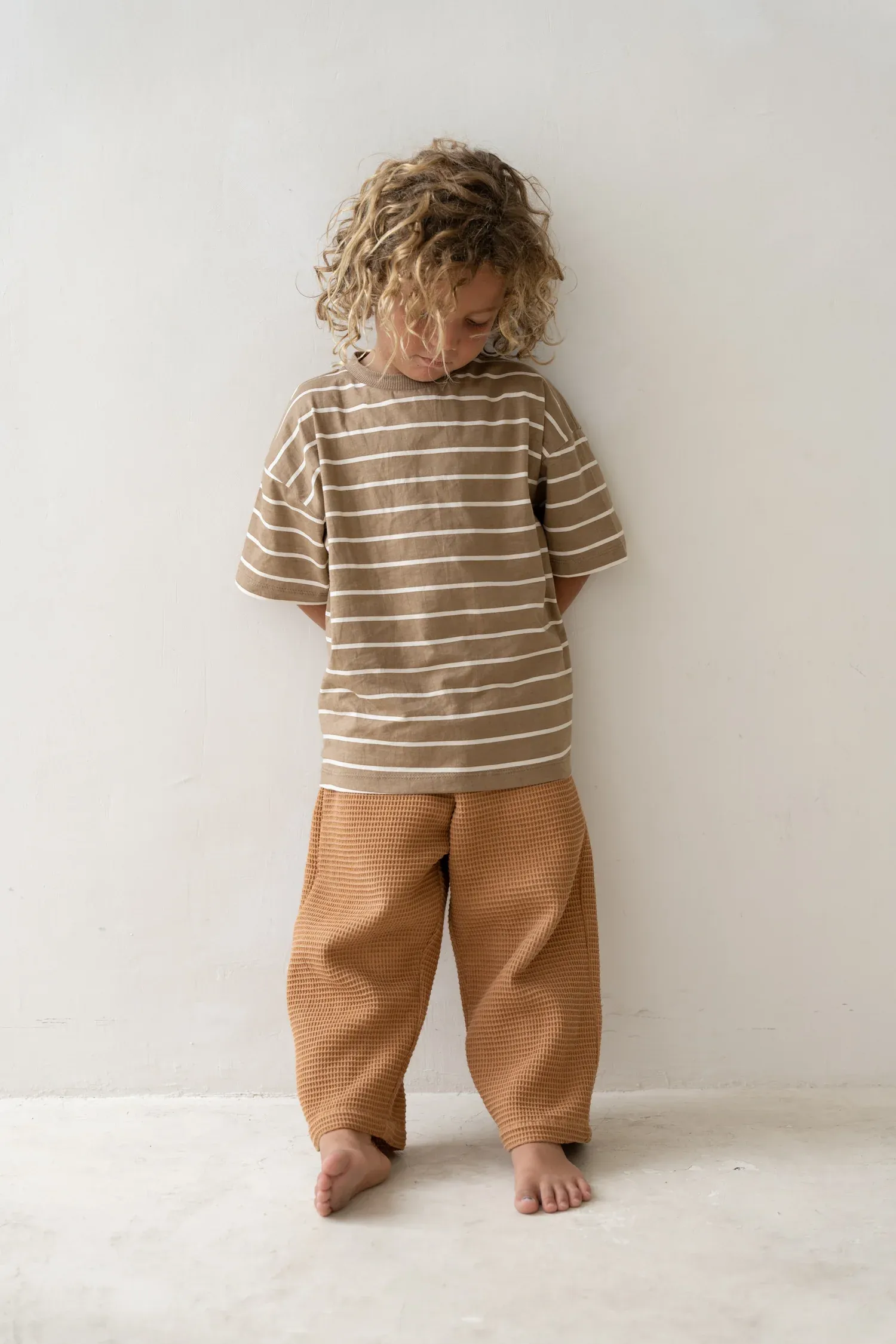 Basic Tee Cocoa Stripe