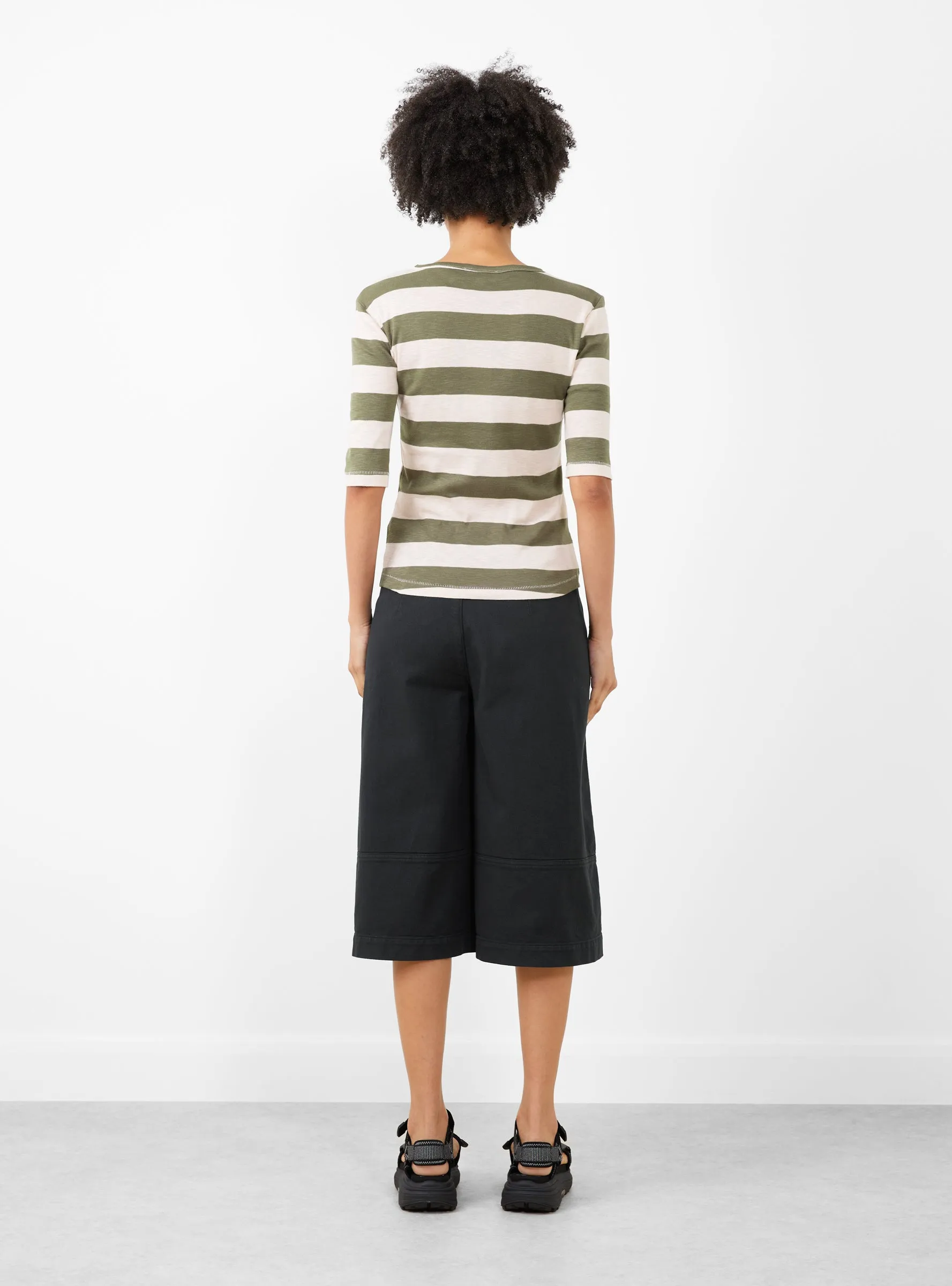 Charlotte Stripe Top Light Pink/Brown