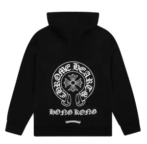 Chrome Hearts Hong Kong Exclusive Scroll Label Hoodie Black