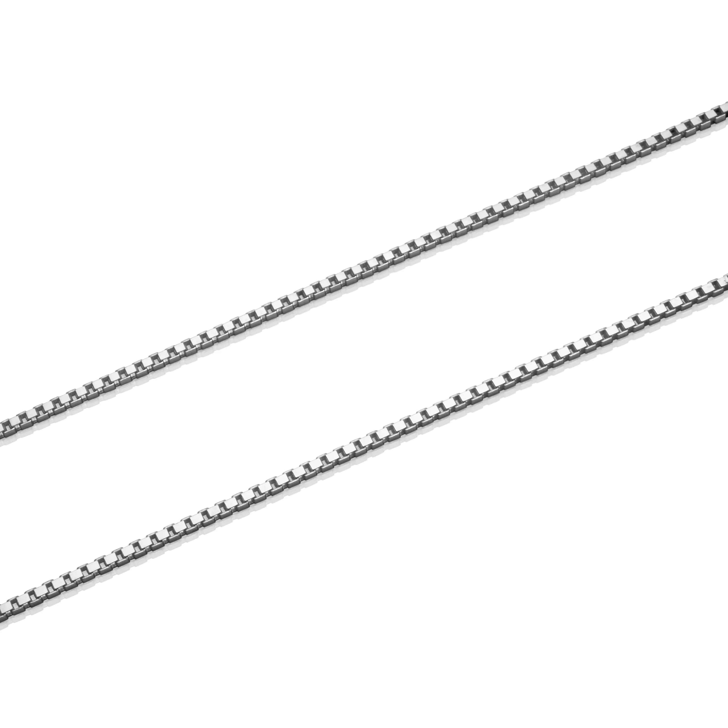 Classic Mike Sterling Silver 2 mm Wide Box Chain - 55 cm