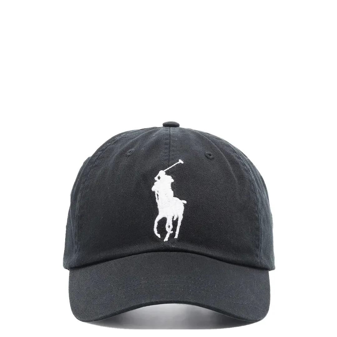 CLASSIC SPORT BIG POLO PONY LOGO CAP BLACK