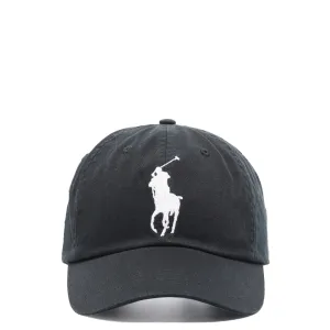 CLASSIC SPORT BIG POLO PONY LOGO CAP BLACK