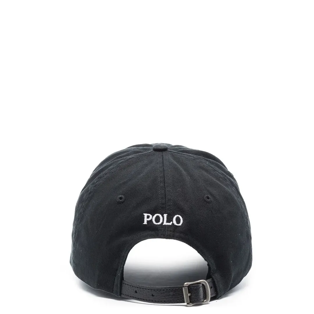 CLASSIC SPORT BIG POLO PONY LOGO CAP BLACK