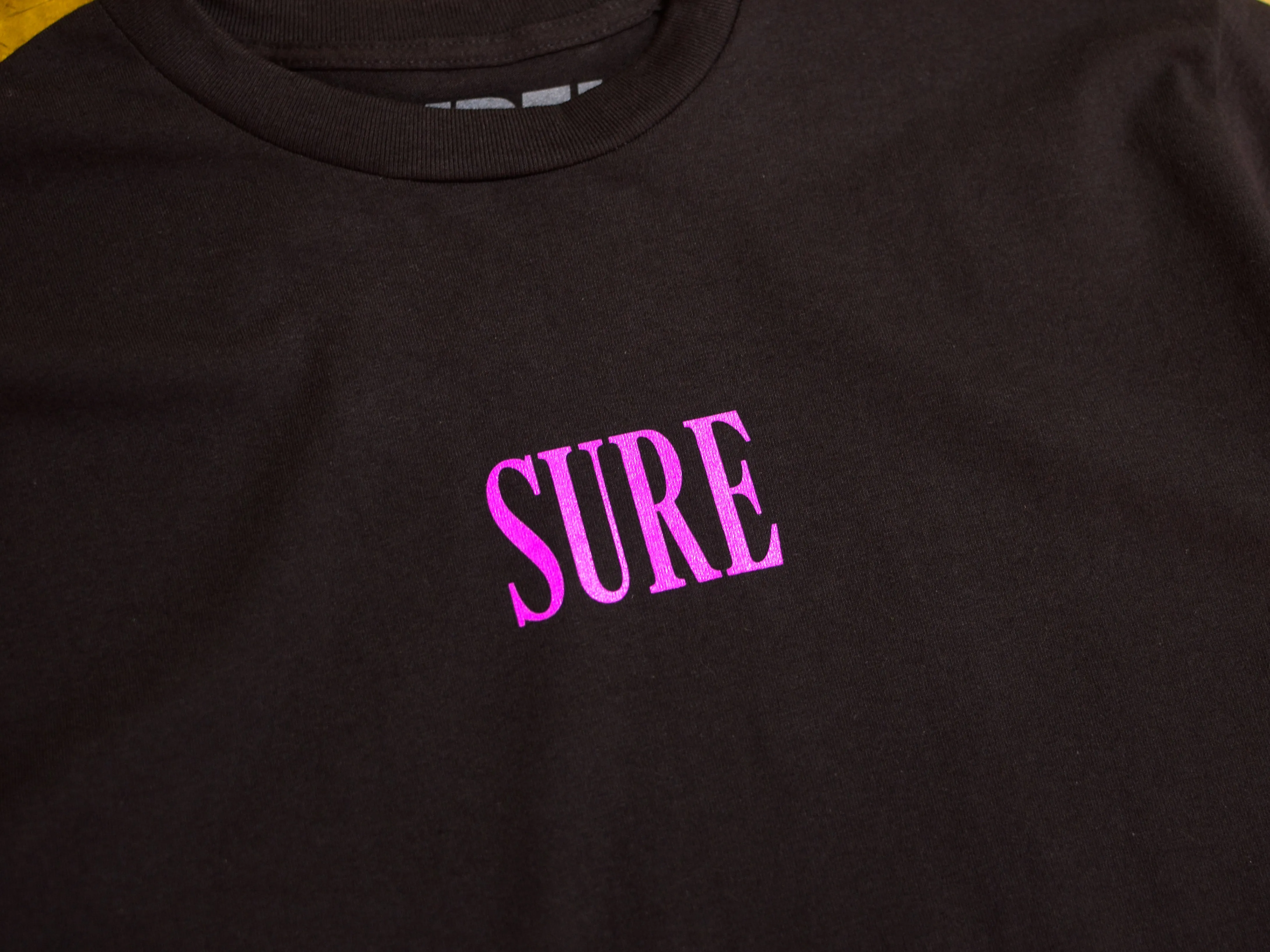 Crew T-Shirt - Black / Aubergine