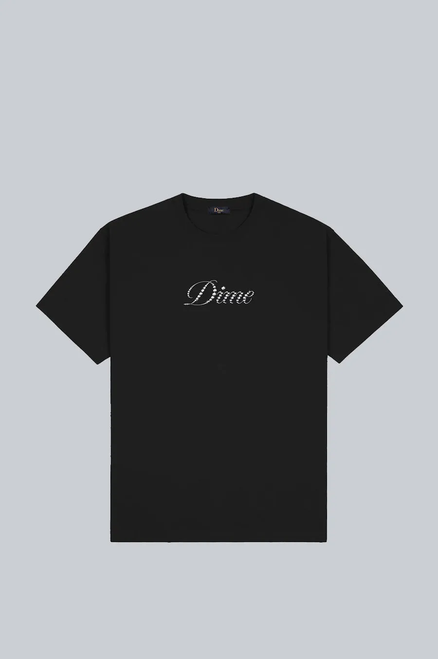 DIME ICY CURSIVE T-SHIRT BLACK