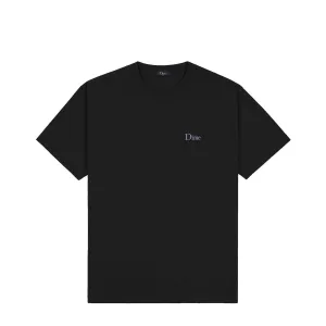Dime Men Classic Small Logo T-Shirt Black (Purple Emblem)