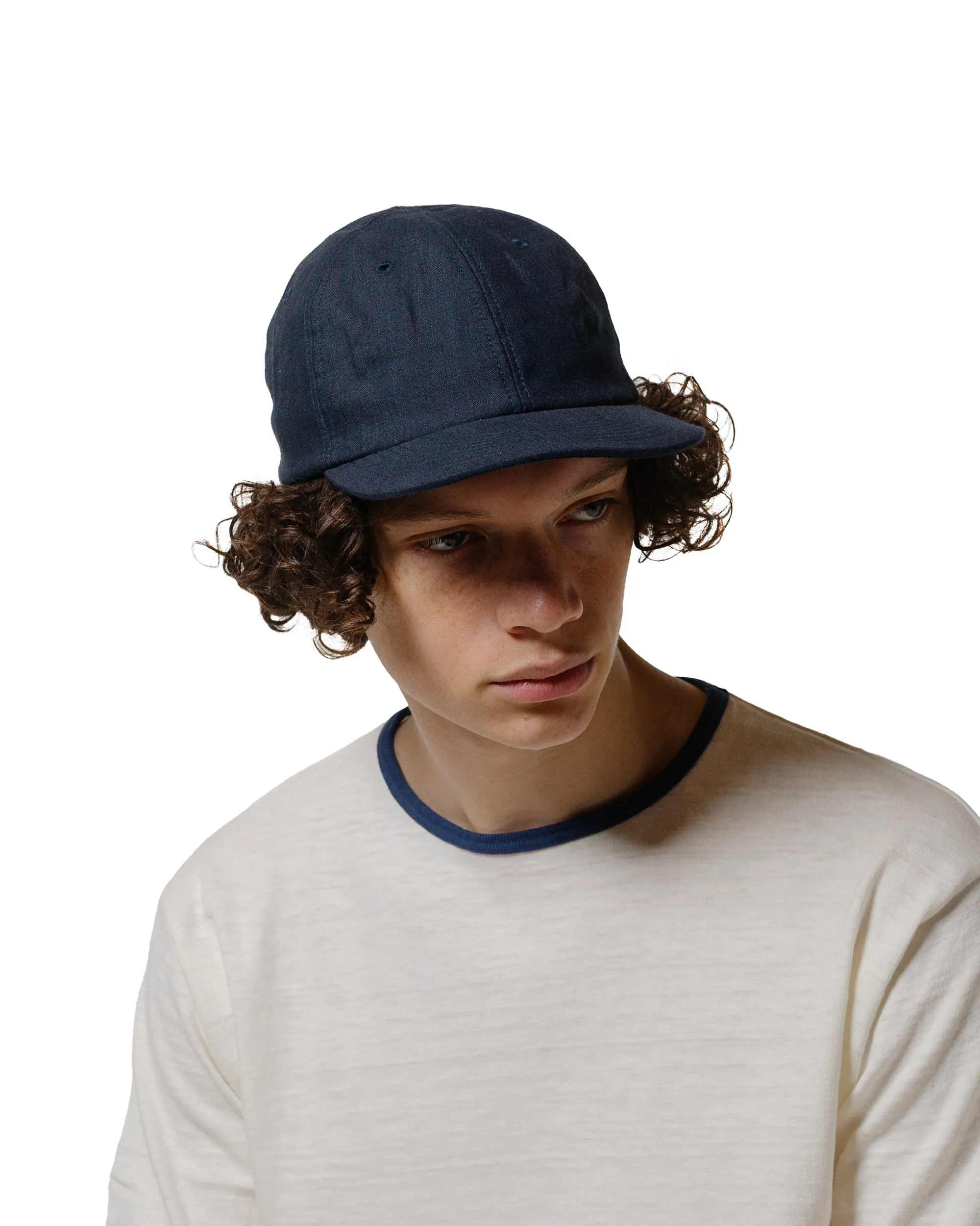 Found Feather Classic 6 Panel Baseball Cap Cotton Linen CoolMAX Navy