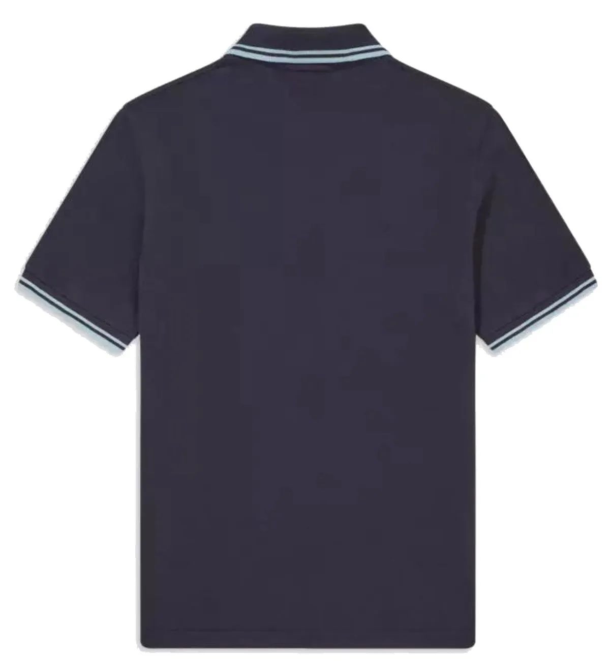 Fred Perry White Double Stripe Navy Polo Shirt