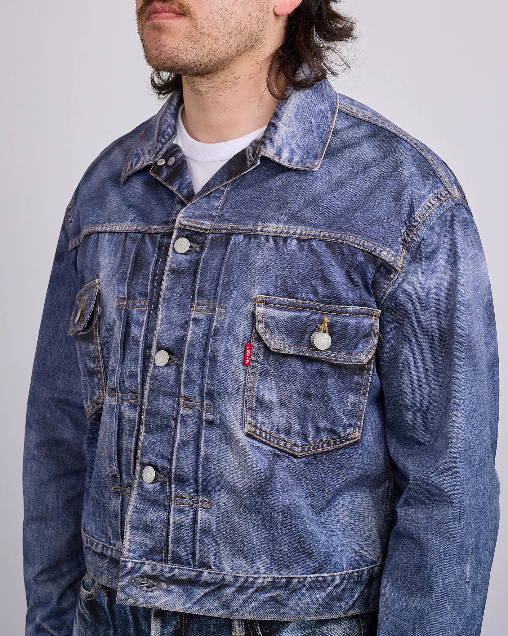 Junya Watanabe MAN Levi's Inkjet BerBerJin Jacket Indigo