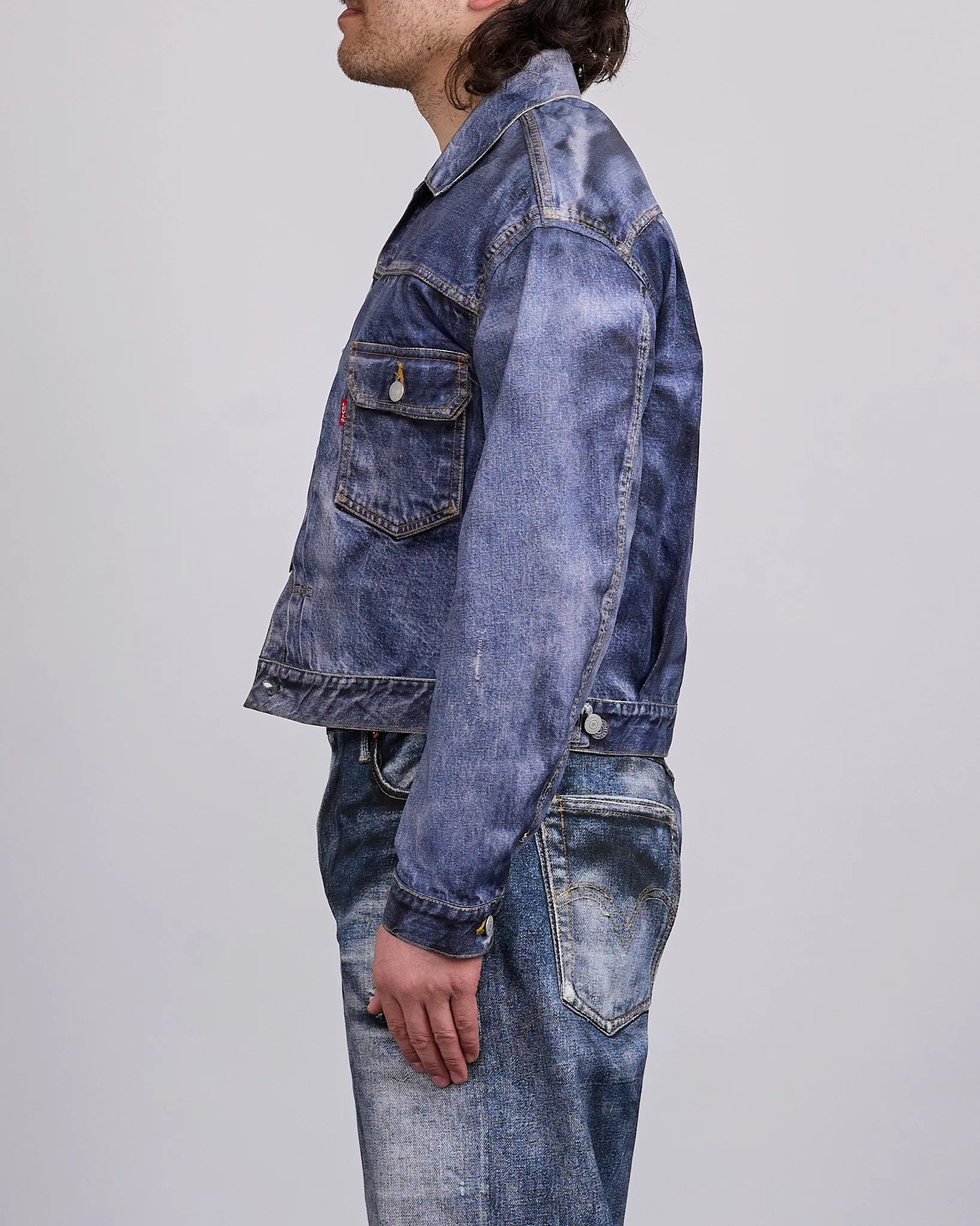 Junya Watanabe MAN Levi's Inkjet BerBerJin Jacket Indigo