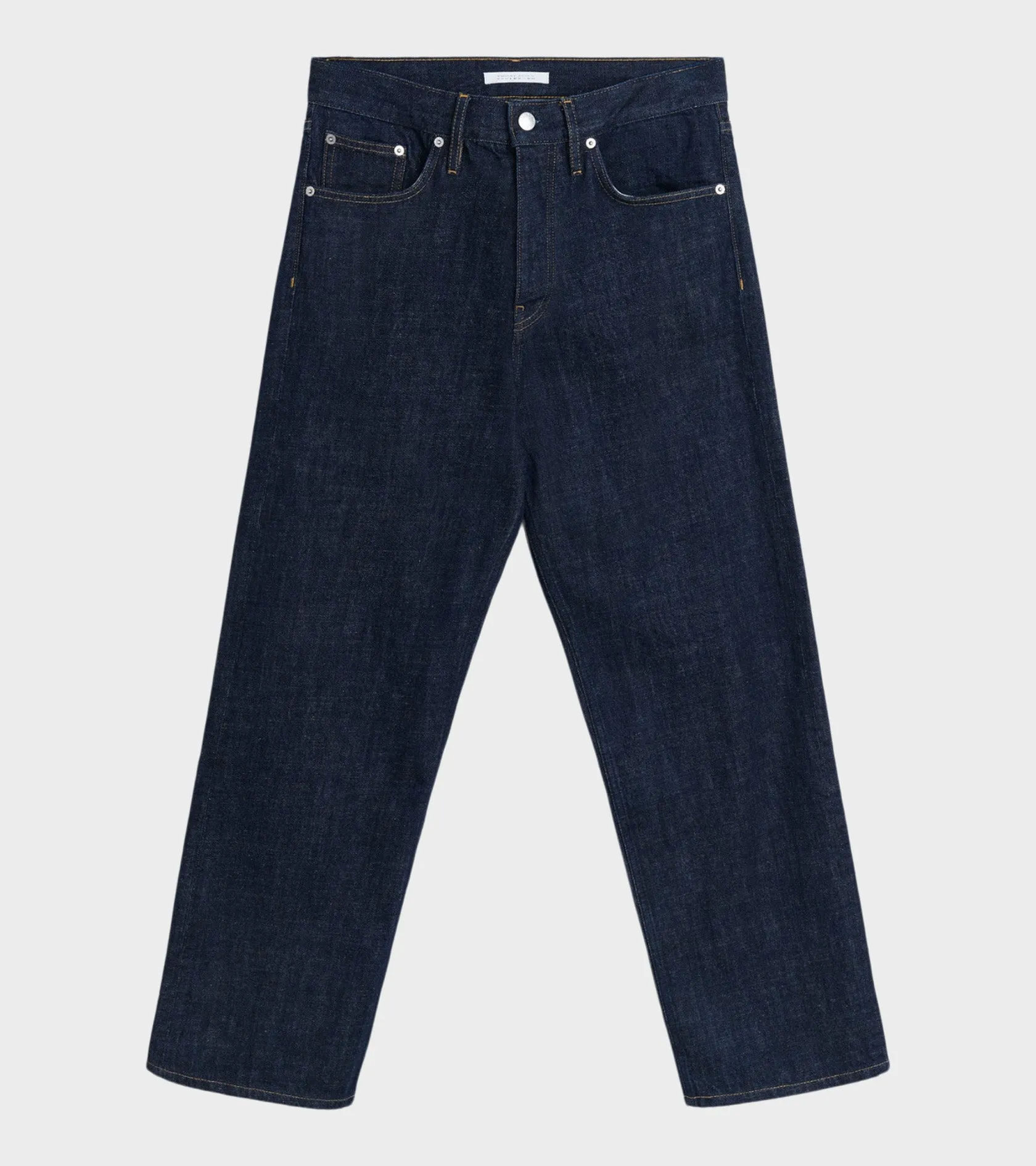 Loose Jeans Simple Rinse Blue