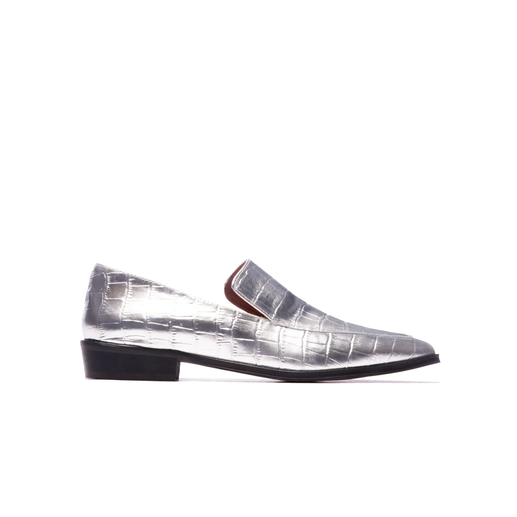 Marisol Silver Croco Leather
