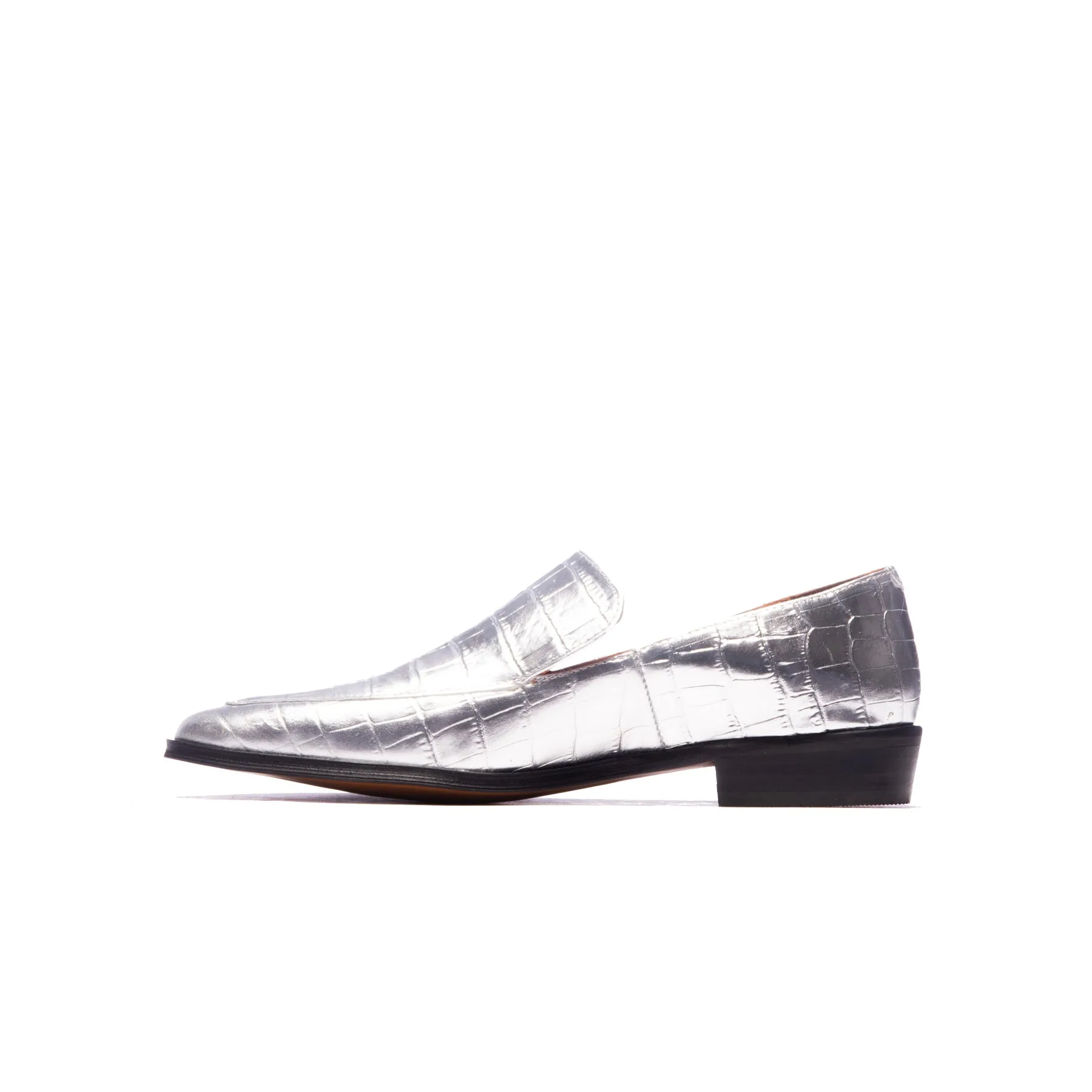 Marisol Silver Croco Leather