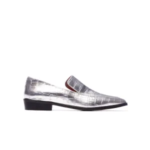 Marisol Silver Croco Leather