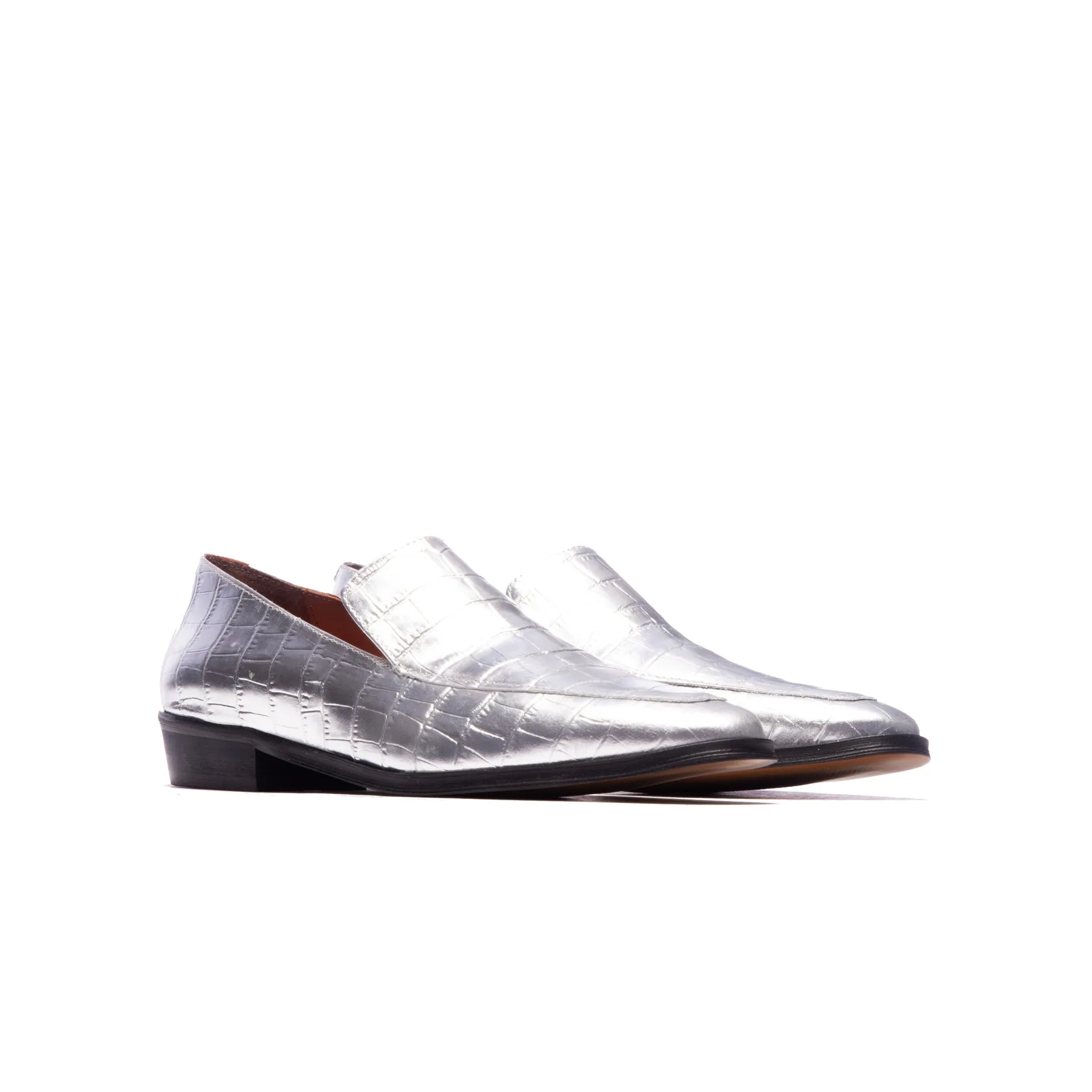 Marisol Silver Croco Leather