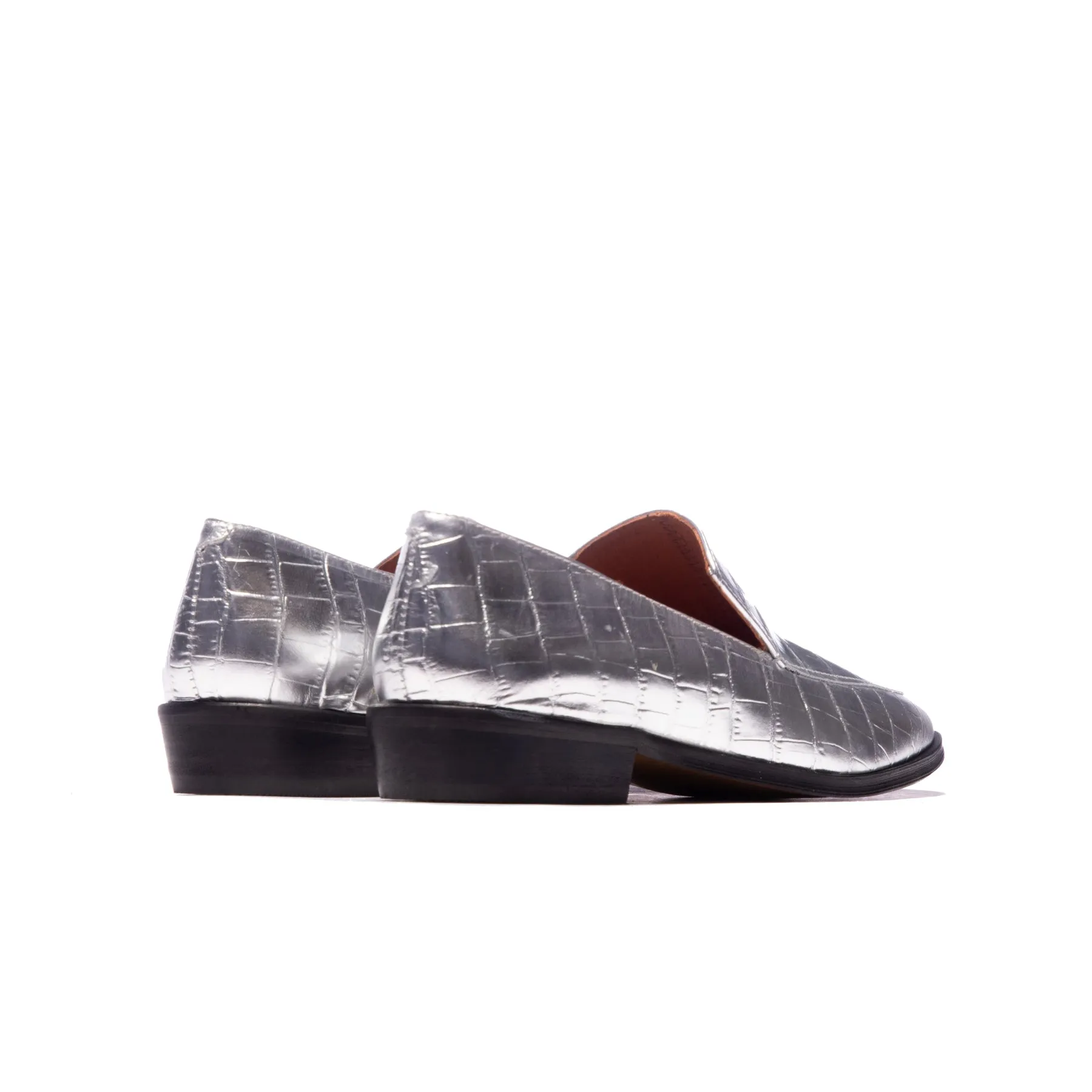Marisol Silver Croco Leather