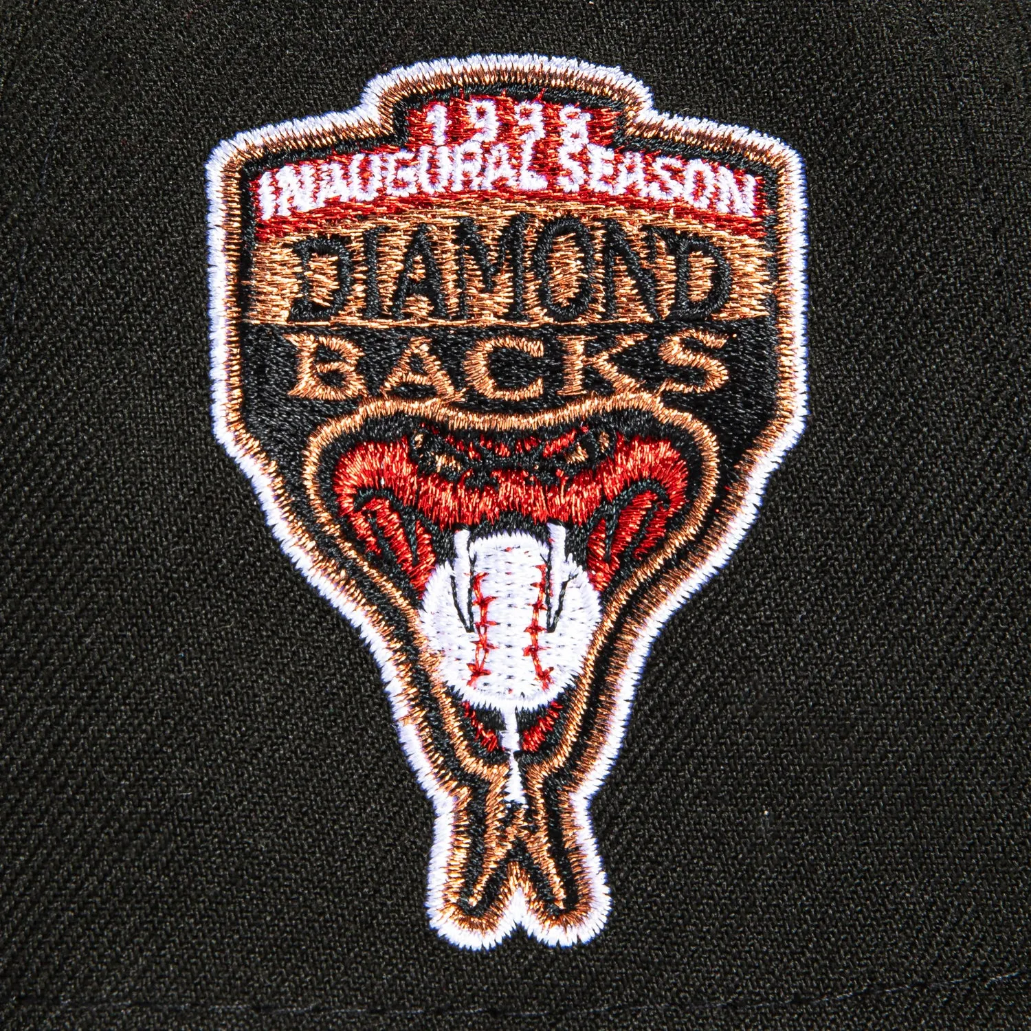 New Era 9Forty A-Frame Arizona Diamondbacks Inaugural Patch Snapback D Hat - Black. Brown