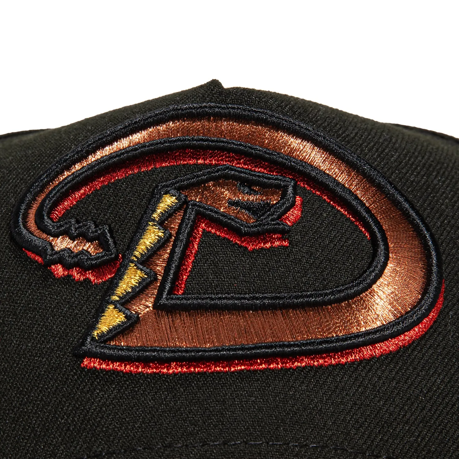 New Era 9Forty A-Frame Arizona Diamondbacks Inaugural Patch Snapback D Hat - Black. Brown