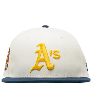 New Era x Politics Oakland Athletics 59FIFTY Fitted - Chrome/Blue