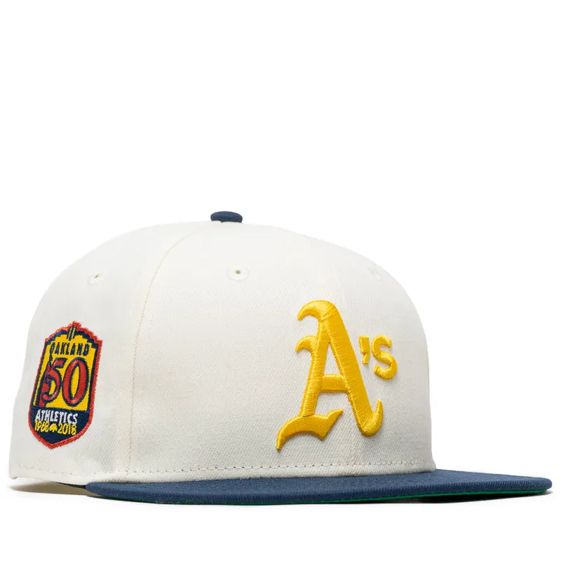 New Era x Politics Oakland Athletics 59FIFTY Fitted - Chrome/Blue