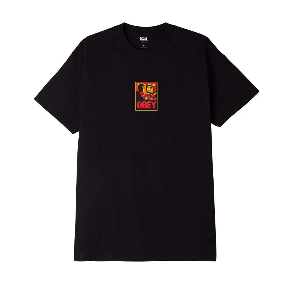 OBEY COMPUTER TEE // BLACK