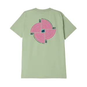 OBEY DOWNWARD SPIRAL TEE // CUCUMBER