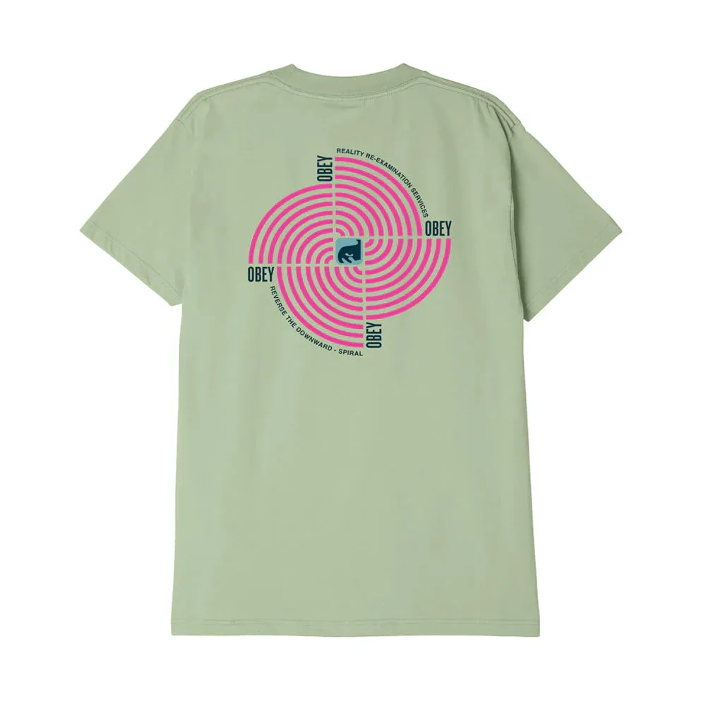 OBEY DOWNWARD SPIRAL TEE // CUCUMBER