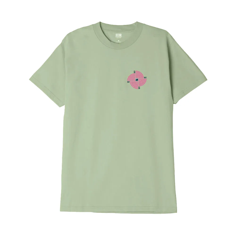 OBEY DOWNWARD SPIRAL TEE // CUCUMBER