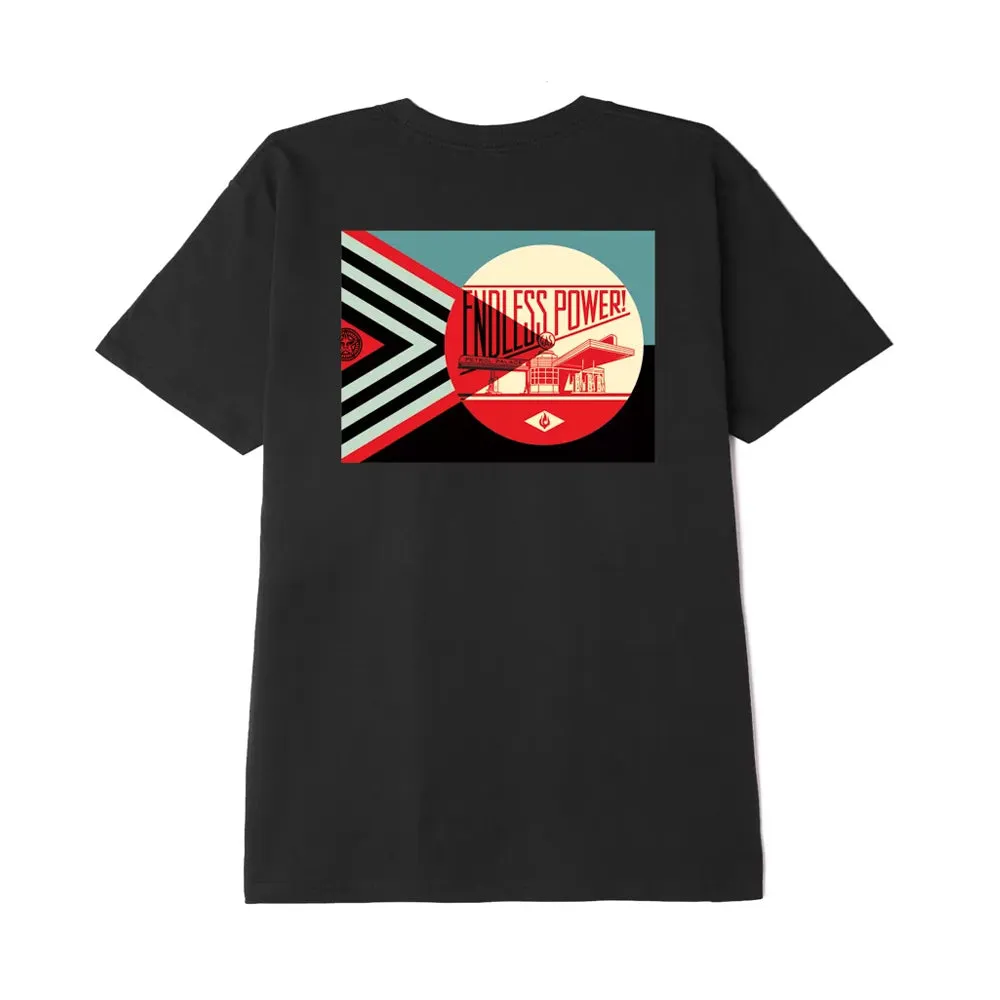 OBEY ENDLESS POWER TEE // BLACK