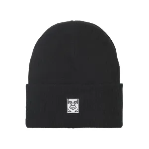 OBEY ICON PATCH CUFF BEANIE // BLACK