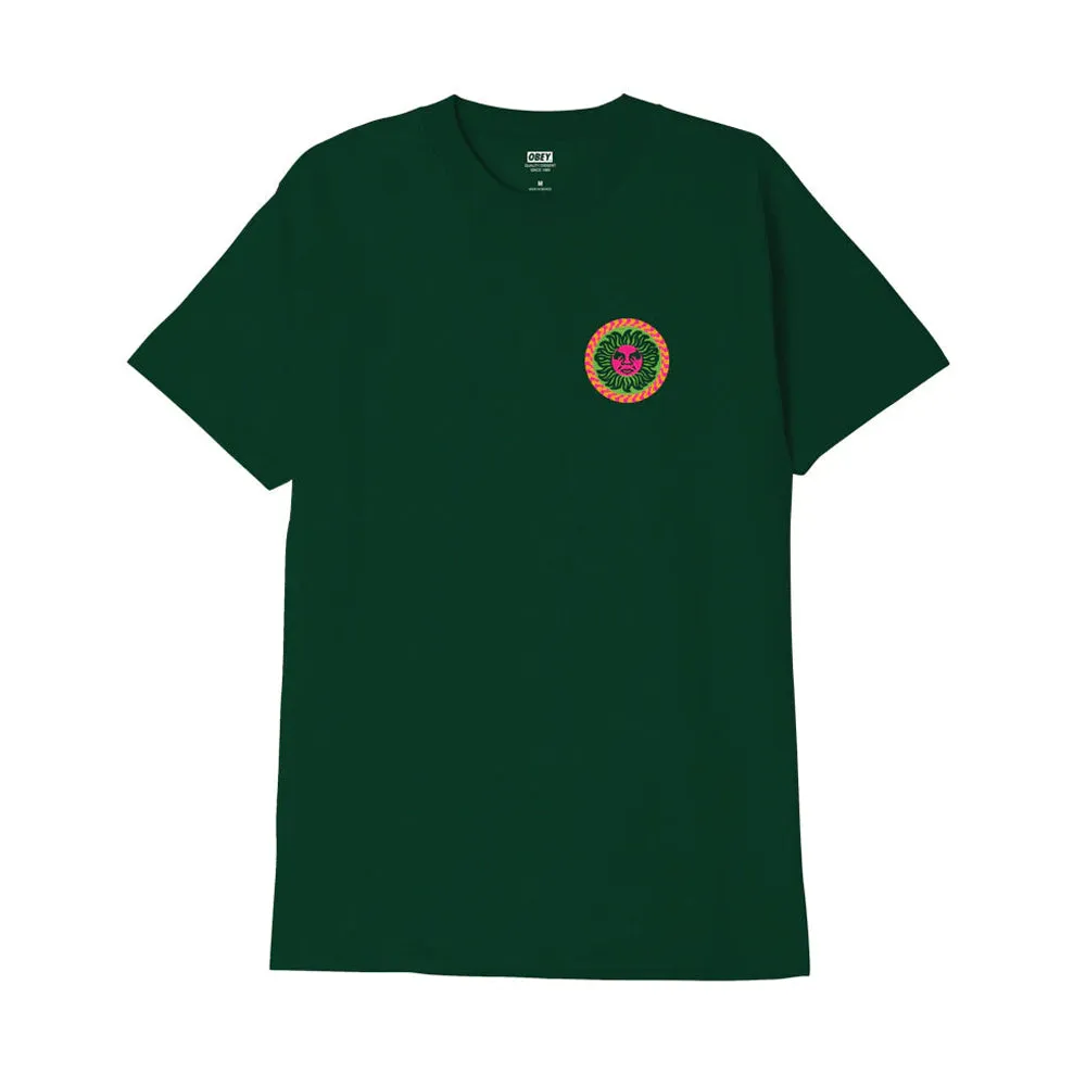 OBEY SUN TEE // FOREST GREEN