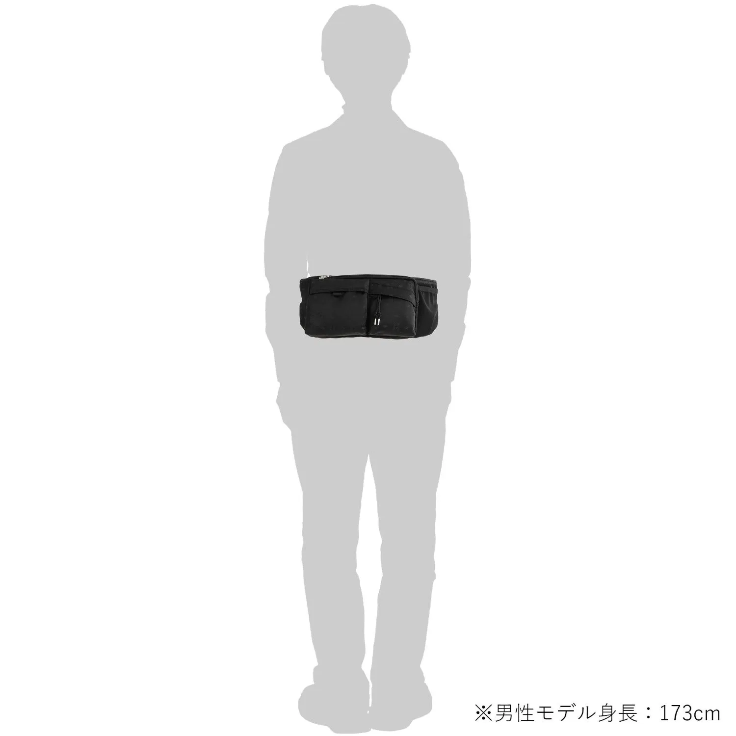 Porter Monogram Waist Bag Black