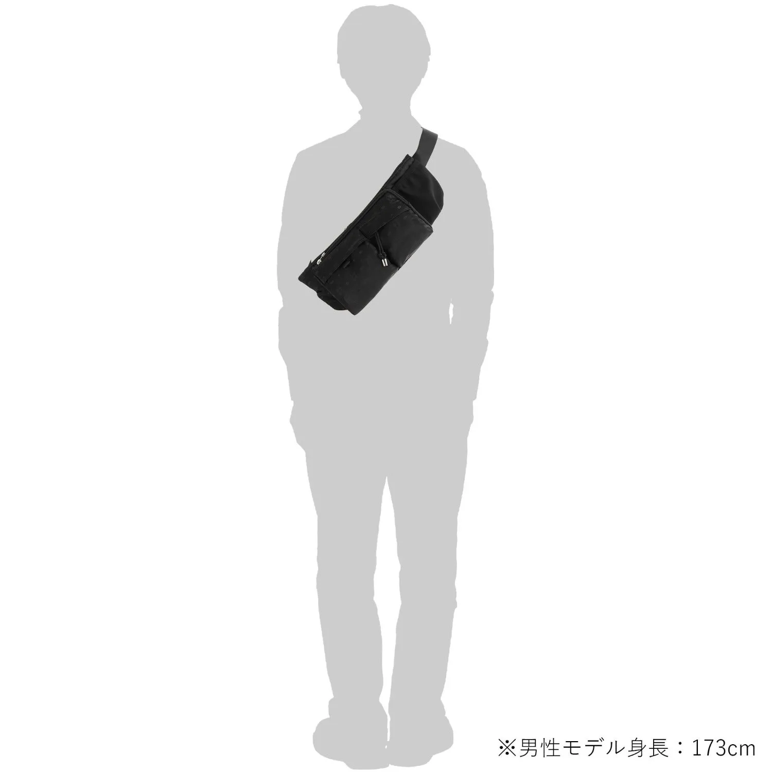 Porter Monogram Waist Bag Black