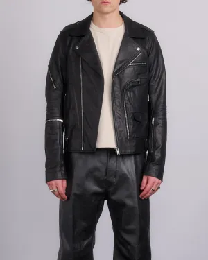 Rick Owens Bauhaus Stooges Jacket Sugar Leather Black
