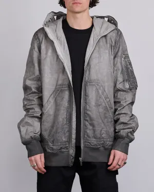 Rick Owens DRKSHDW Gimp Flight Bomber Foil Poplin Dark Dust
