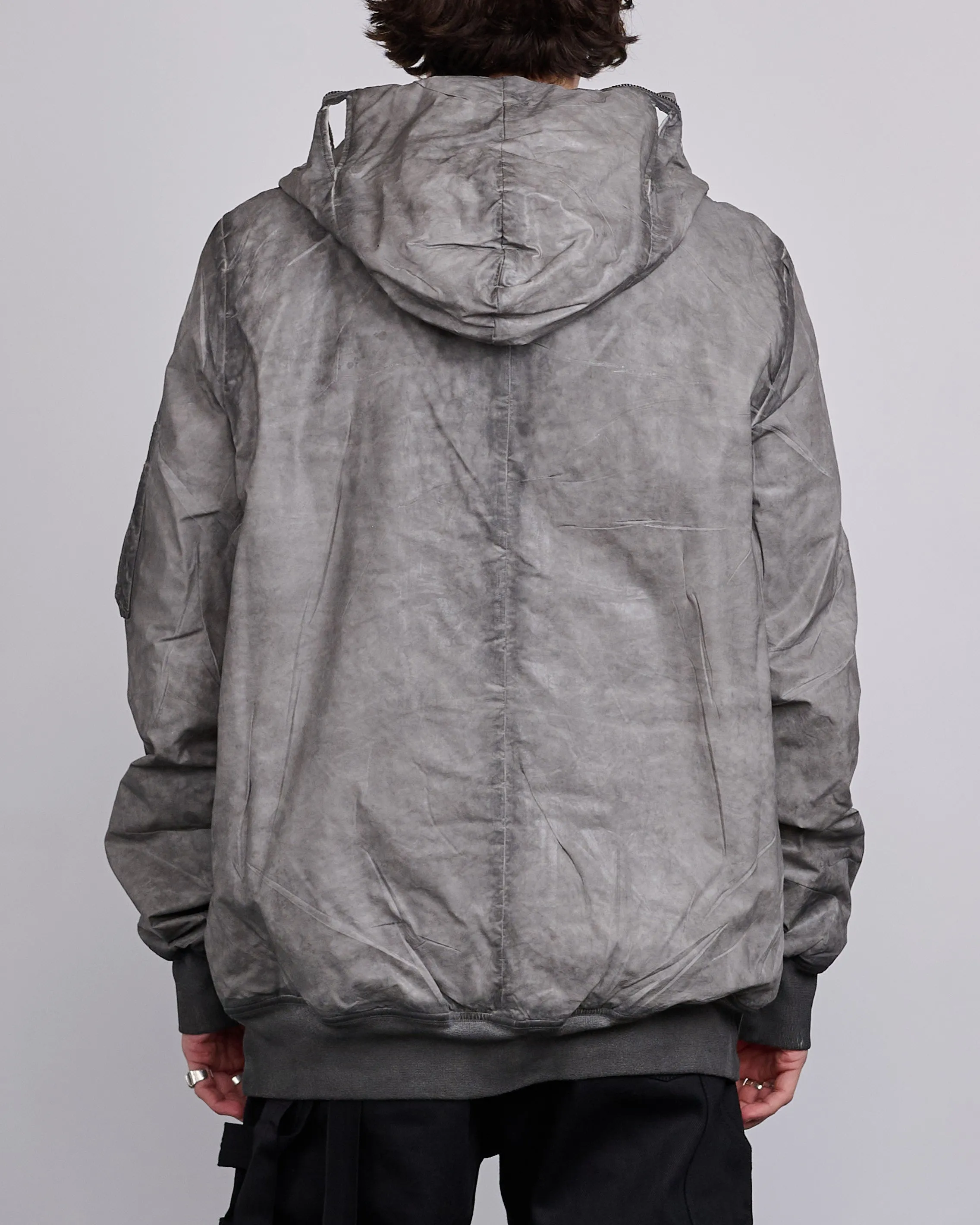 Rick Owens DRKSHDW Gimp Flight Bomber Foil Poplin Dark Dust