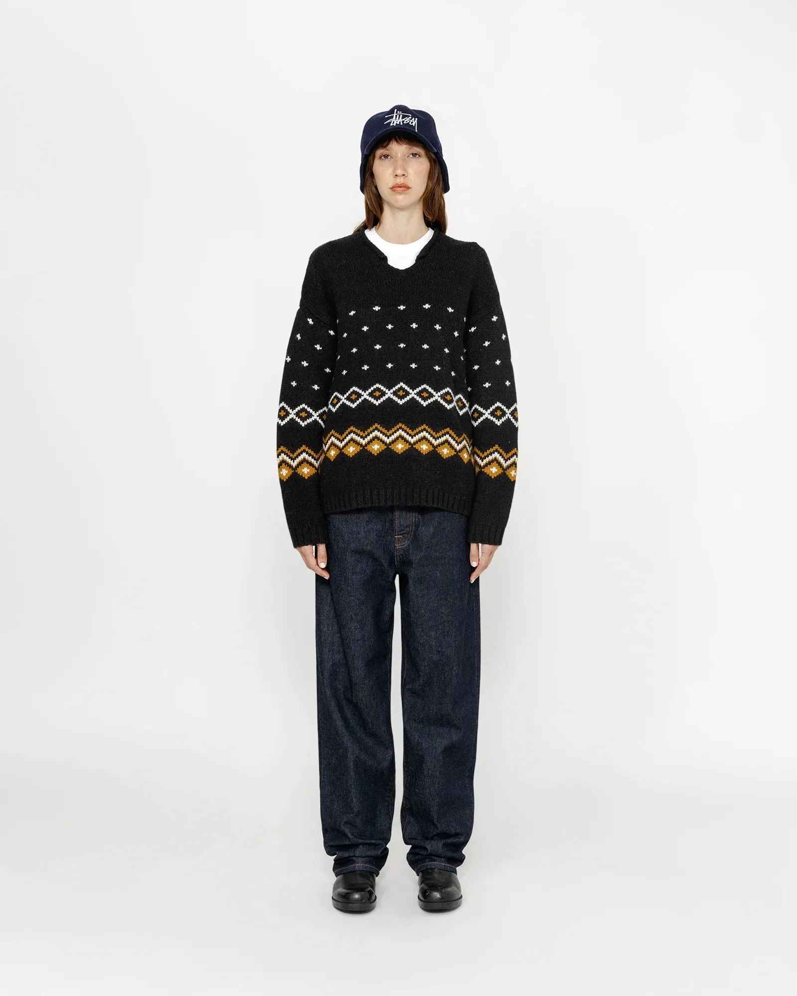 Roll Neck Fairisle Sweater