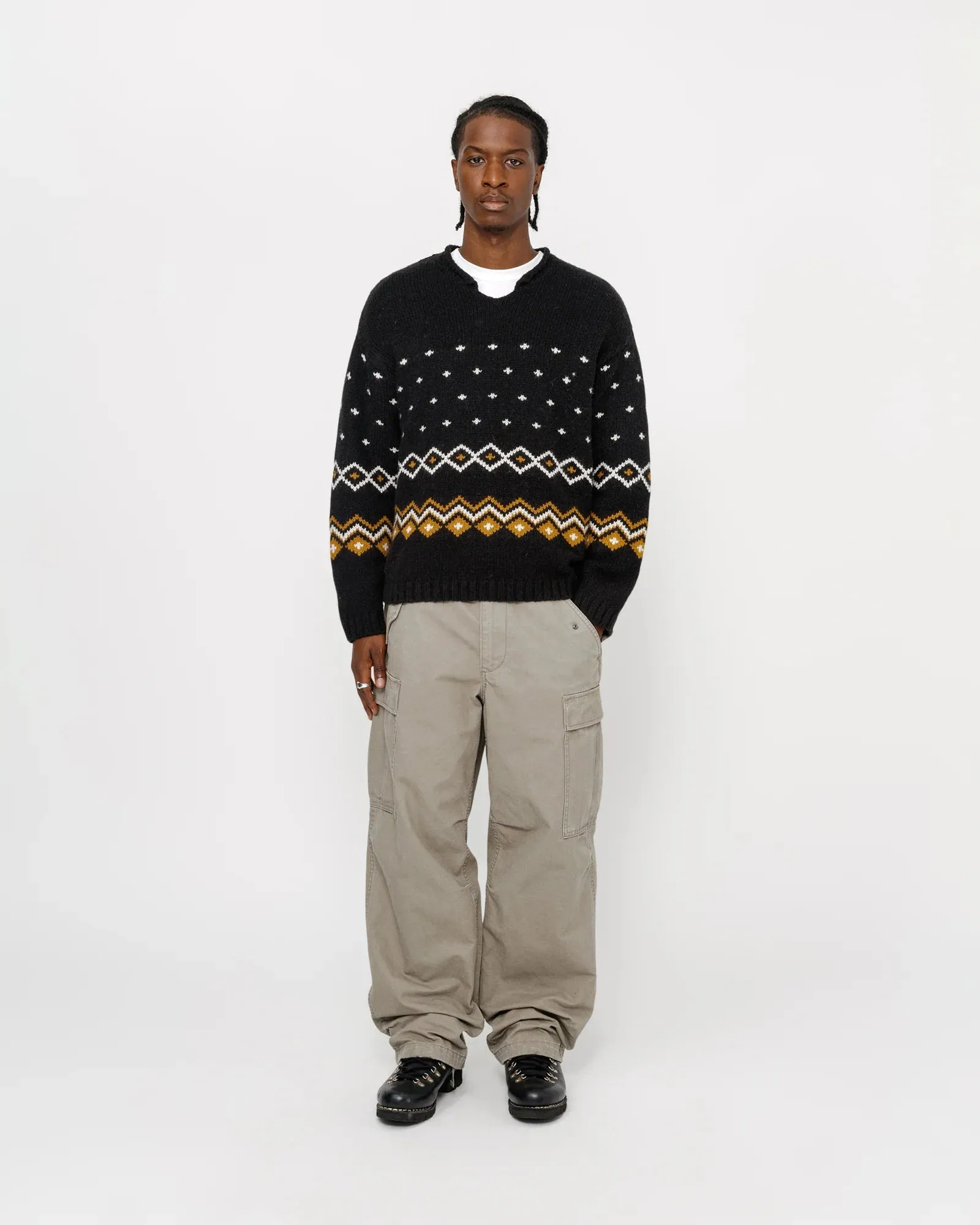Roll Neck Fairisle Sweater