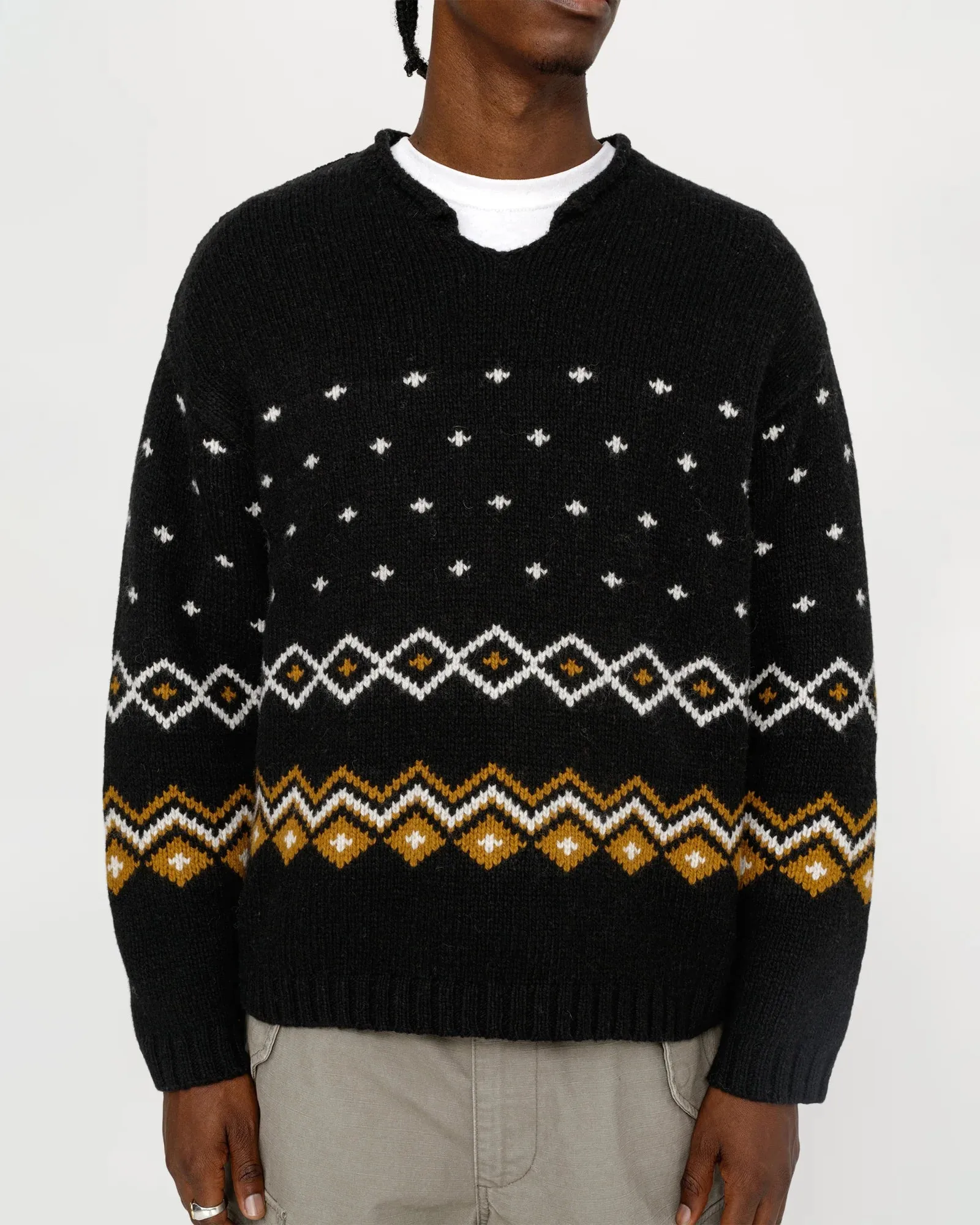 Roll Neck Fairisle Sweater