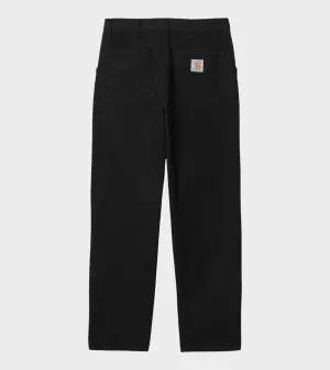 Simple Pant Rinsed Black