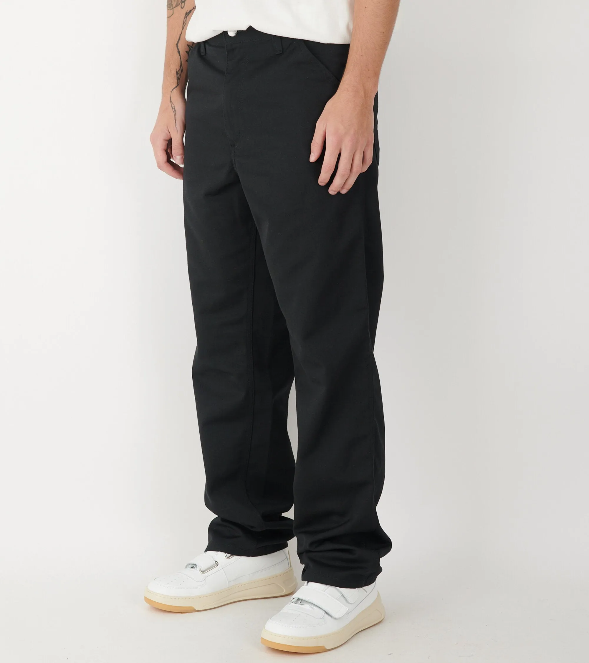 Simple Pant Rinsed Black