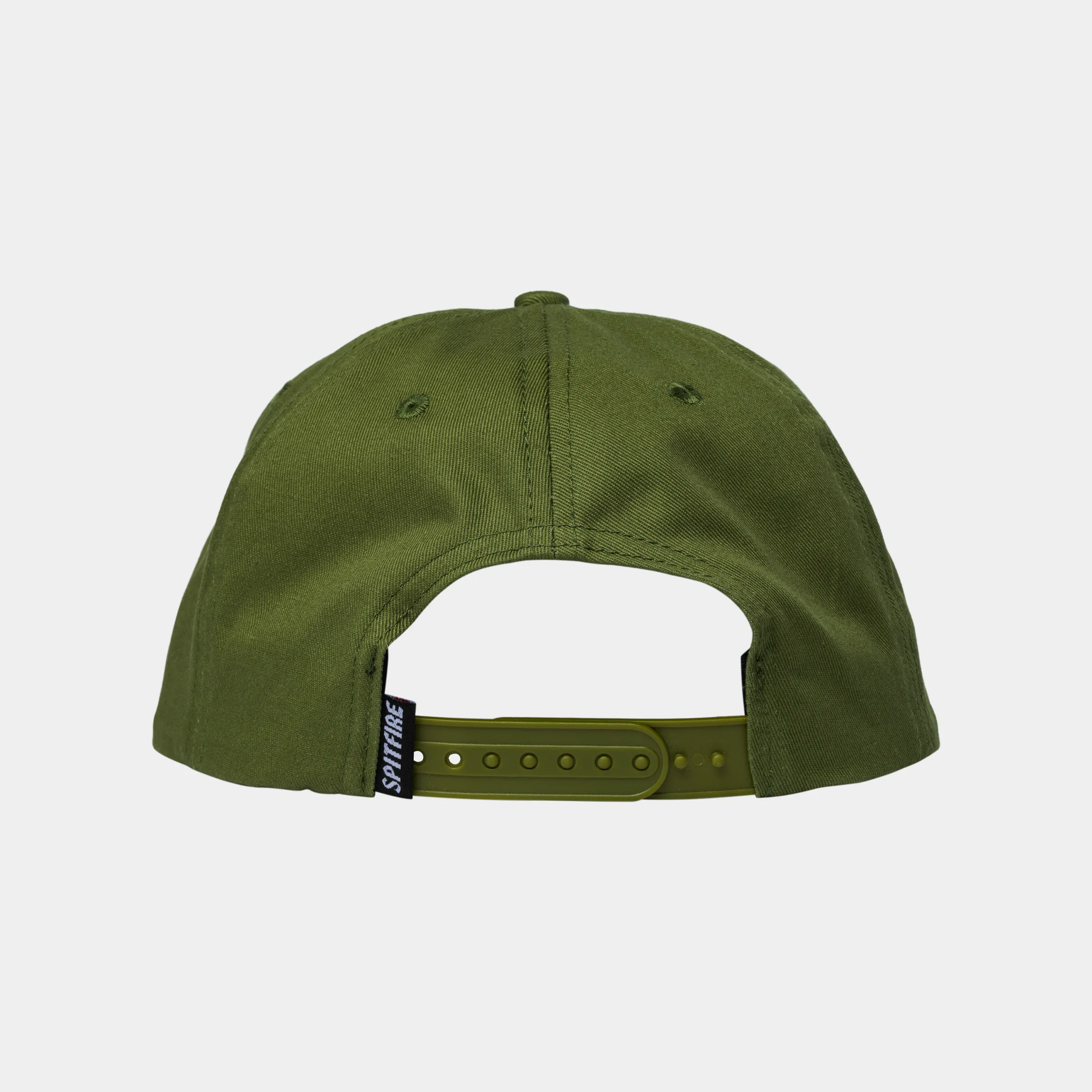 SPITFIRE CLASSIC '87 SWIRL PATCH SNAPBACK HAT - OLIVE/RED/BLACK