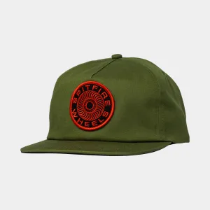 SPITFIRE CLASSIC '87 SWIRL PATCH SNAPBACK HAT - OLIVE/RED/BLACK