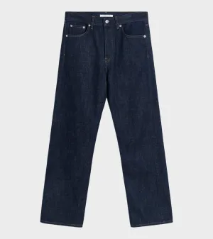 Straight Twist Jeans Simple Rinse Blue