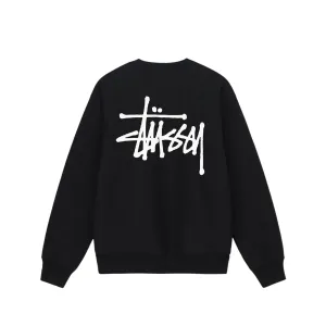 Stssy Basic Crew Black