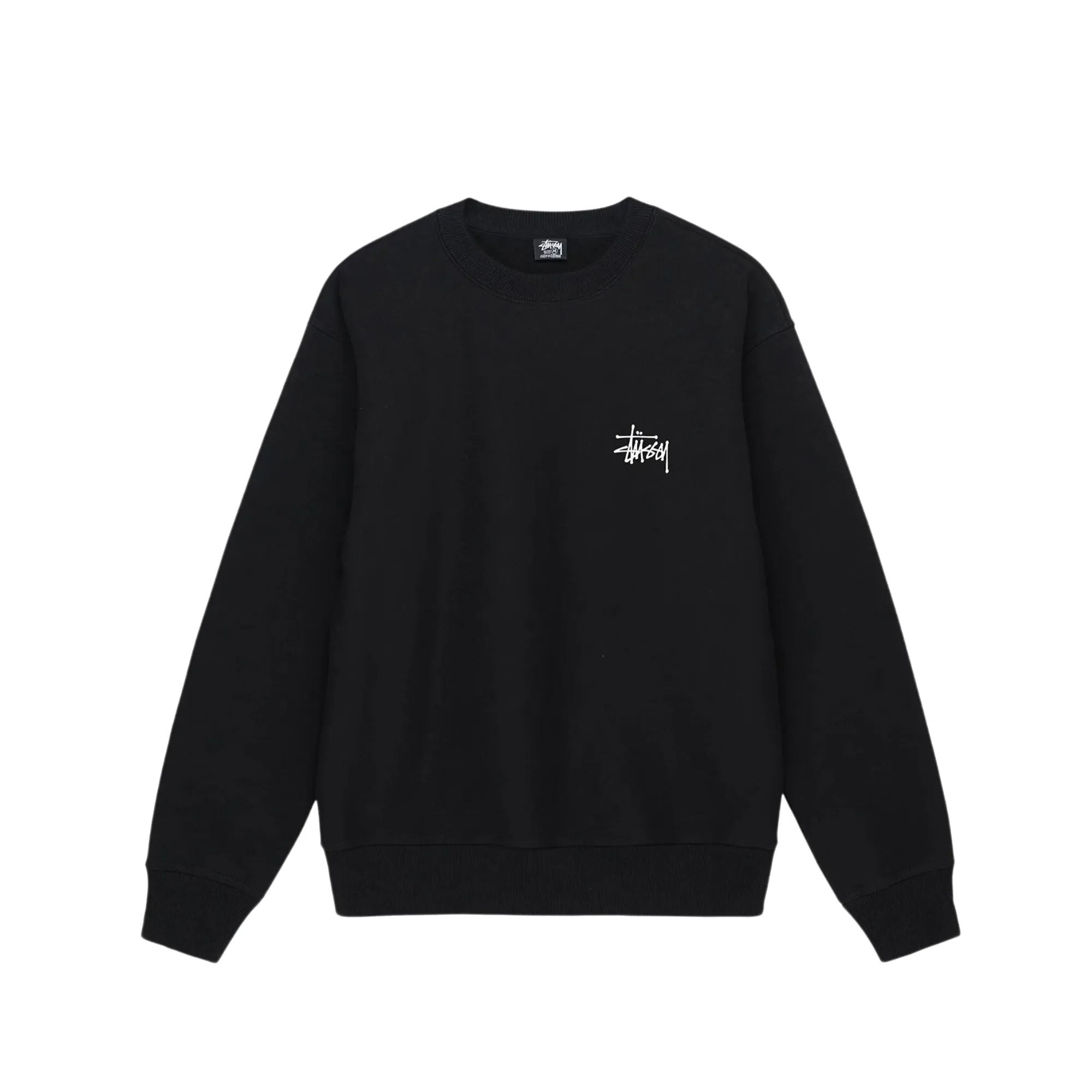 Stssy Basic Crew Black