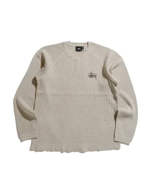 Stssy Basic Stock Raglan Thermal Bone